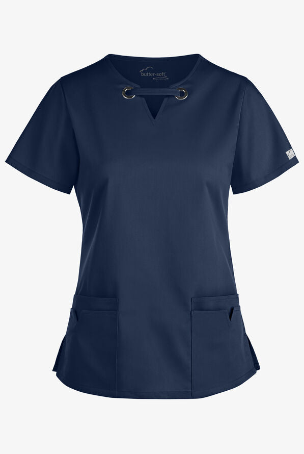
                  
                    Women's 4-Pocket Large Grommet Scrub Top
                  
                