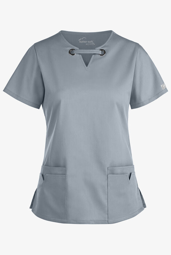 
                  
                    Women's 4-Pocket Large Grommet Scrub Top
                  
                