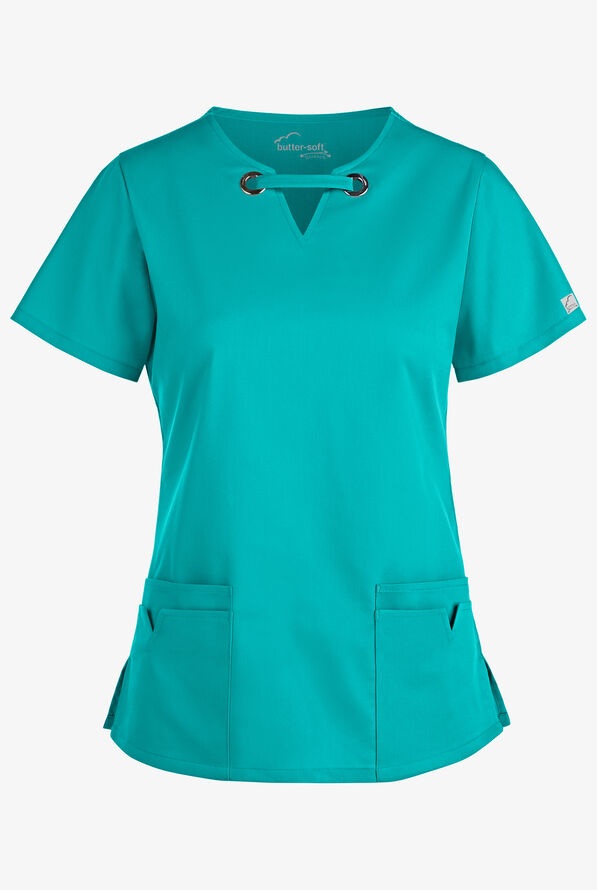 
                  
                    Women's 4-Pocket Large Grommet Scrub Top
                  
                