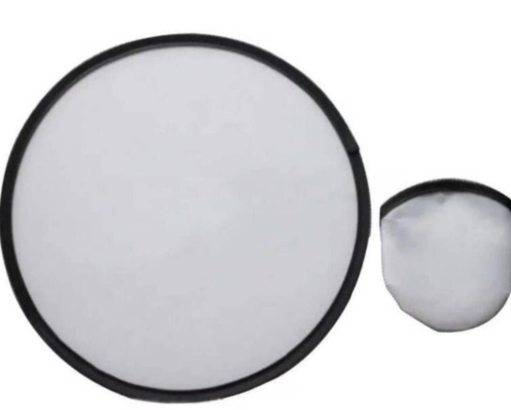Sublimation Foldable Fan with Black Rim with Pouch